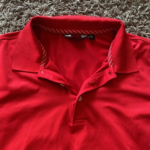 Walter Hagen Red Short Sleeve Collar Shirt Size Large - Picture 3 of 11